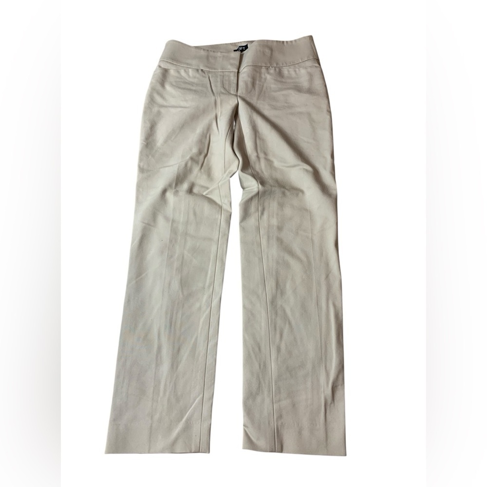 LOFT Marisa Straight Leg Dress Pants Beige Khaki Size 0